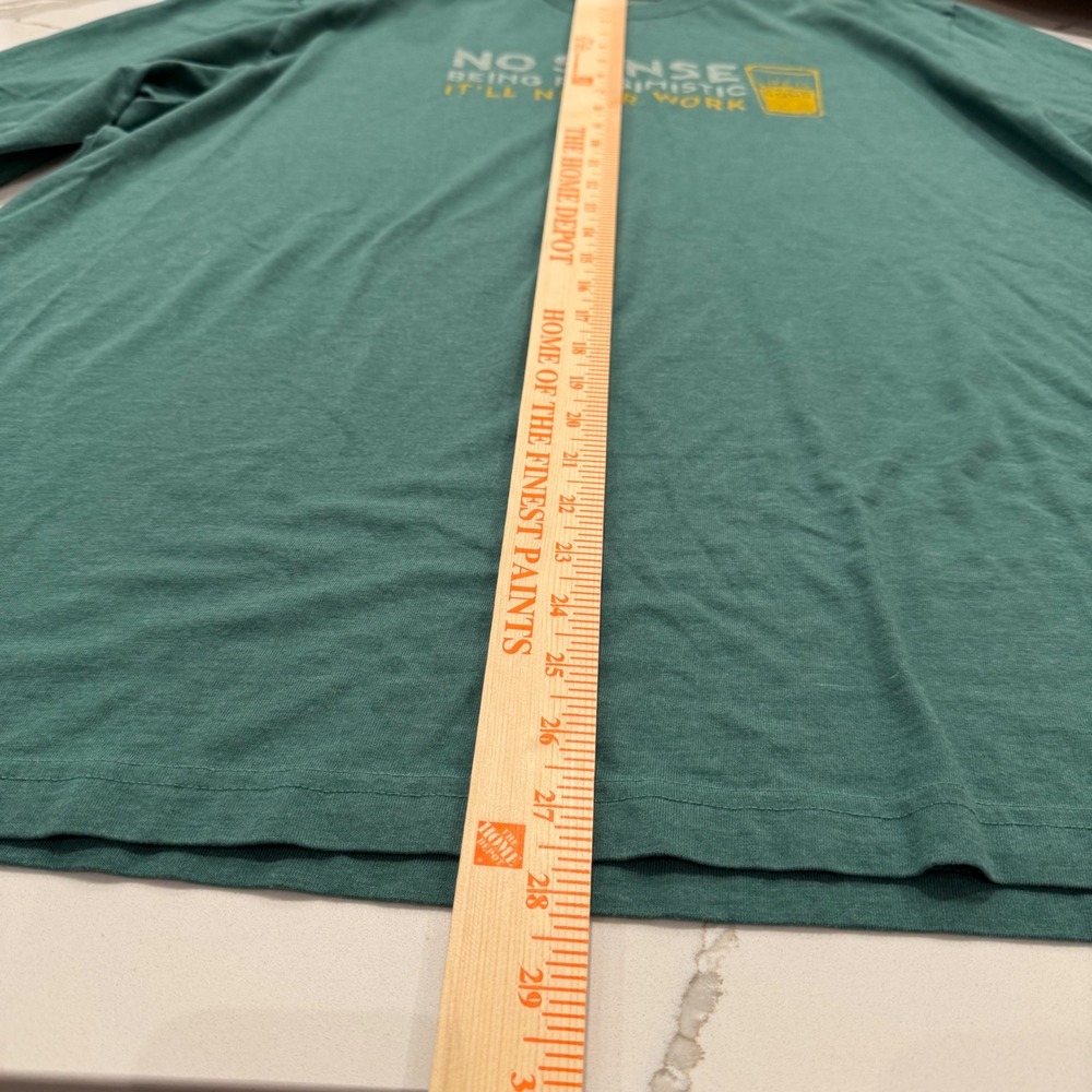 Life is Good Mens Crusher Tee XXL Green Long Sleeve Graphic T-Shirt Pessimistic - Picture 6 of 10